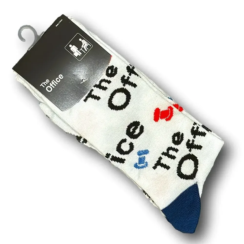 3/$20 The Office TV Show Funny Novelty Crew Socks - NWT